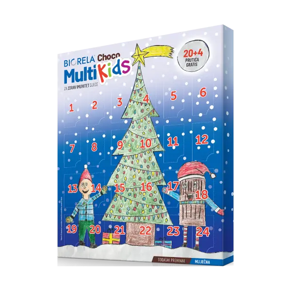 Biorela® Choco Multi Kids adventski kalendar novi 2