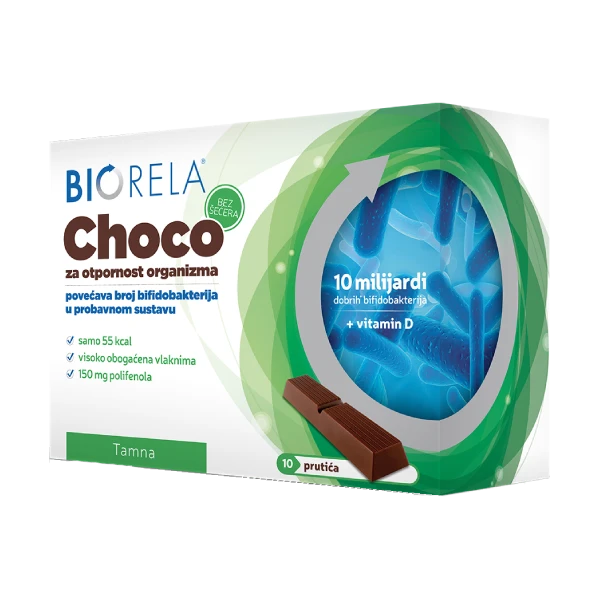 Biorela® Choco tamna čokolada bez šećera novo