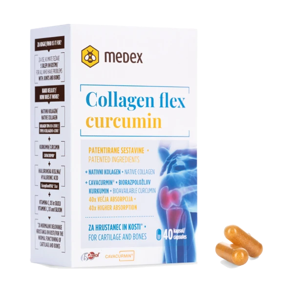 Medex Kolagenflex kapsule s kurkuminom 40 kom