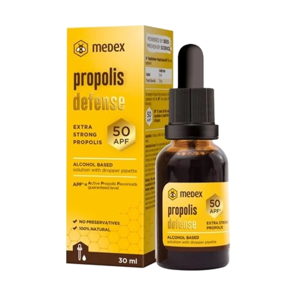 Medex Propolis defense APF 50 kapi na alkoholnoj osnovi, 30 ml