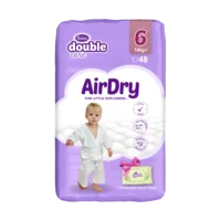 Violeta Double Care Air Dry pelene Junior plus 16+ kg, 48 kom