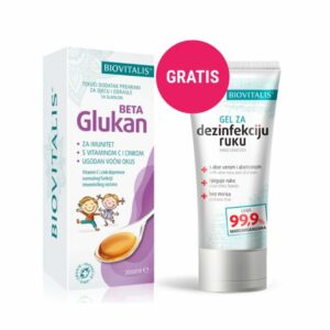 BIOVITALIS Beta glukan + gel za dezinfekciju gratis