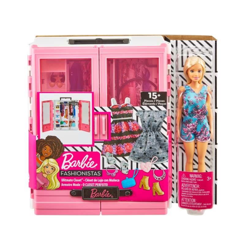 Barbie modni ormar s lutkom i dodacima 1