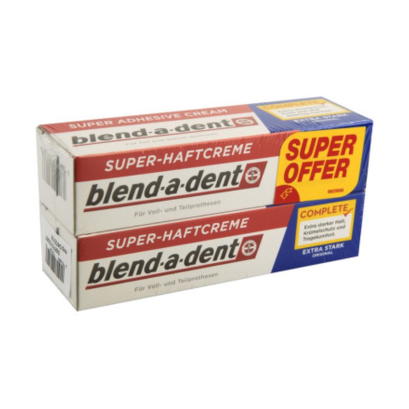 Blend-a-dent krema za učvršćivanje zubi Regular 2x47 g