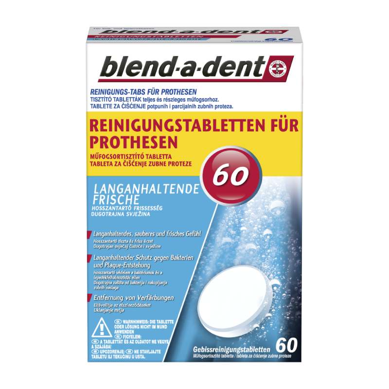 Blend-a-dent tablete za čišćenje zubnih proteza Extra Fresh 60 tableta