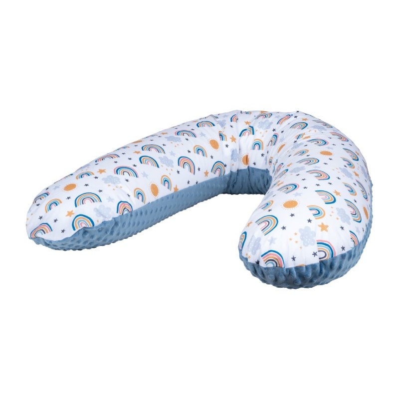 Bubaba jastuk za dojenje dugice minky plava