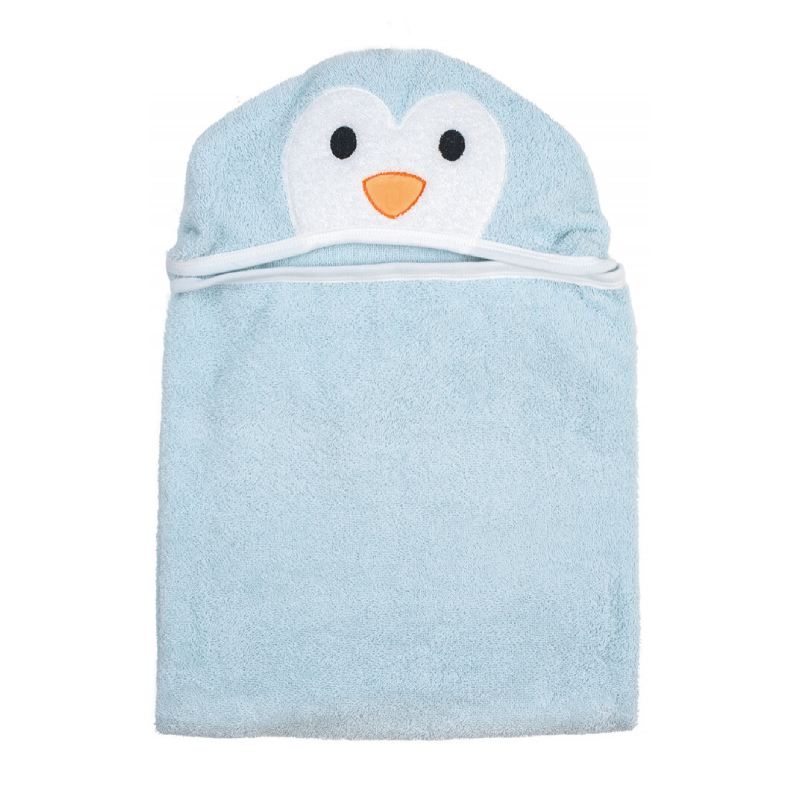 Bubaba ručnik s kapuljačom i ušima plavi pingvin
