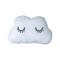 Bubaba ukrasni jastuk oblak sa trepavicama bijela 1