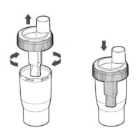 Čašica za lijek za donje dišne puteve za Rossmax inhalatore N1 - 2