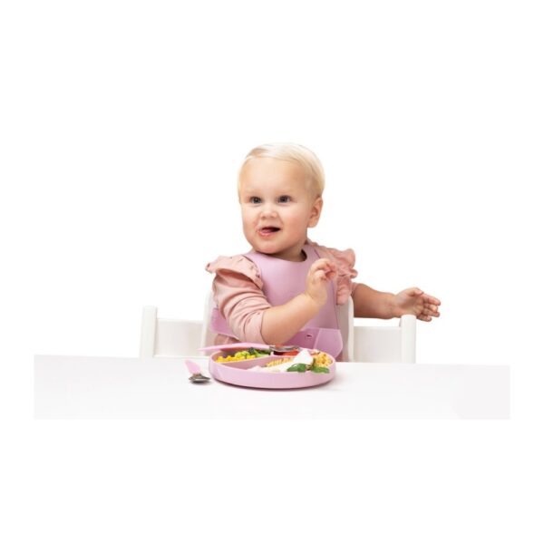 Everyday baby silikonski prianjajući tanjur roza 6