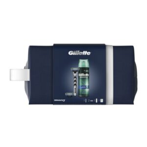 Gillette poklon paket Mach3 + 2 zamjenske britvice + gel za brijanje Mach3 Extra Comfort + putna torbica
