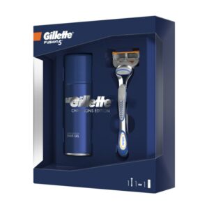 Gillette poklon paket brijač Fusion5 + gel za brijanje Limited Edition Sensitive