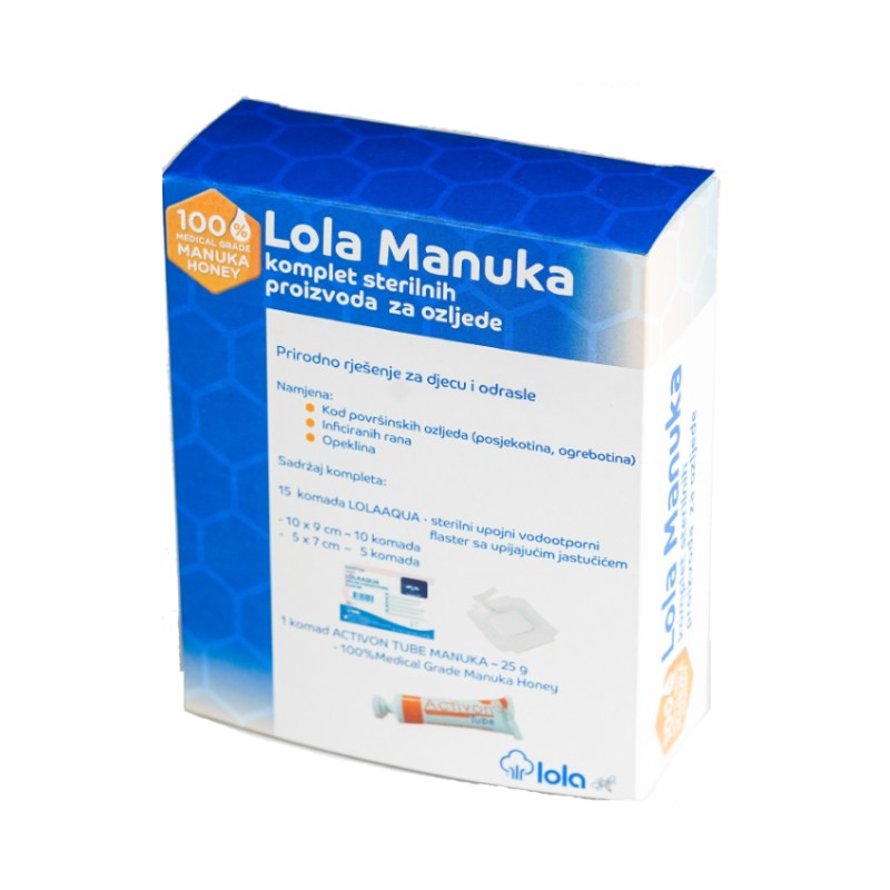 Lola Manuka komplet sterilnih proizvoda za ozljede 1