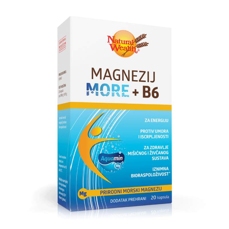 Natural Wealth Magnezij More + B6 20 kapsula