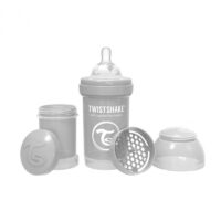 Twistshake Anti-Colic bočica za bebe 180 ml pastel siva 3