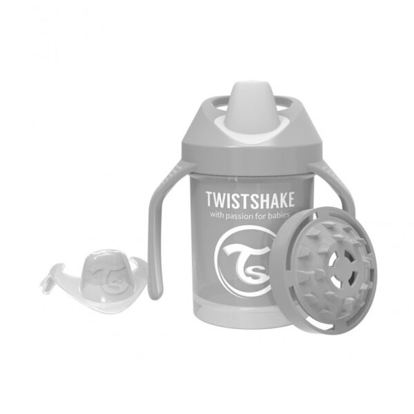 Twistshake Mini bočica 230 ml 4+m pastel siva 2