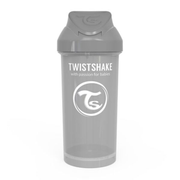 Twistshake bočica sa slamkom 360 ml 12+m pastel siva 2