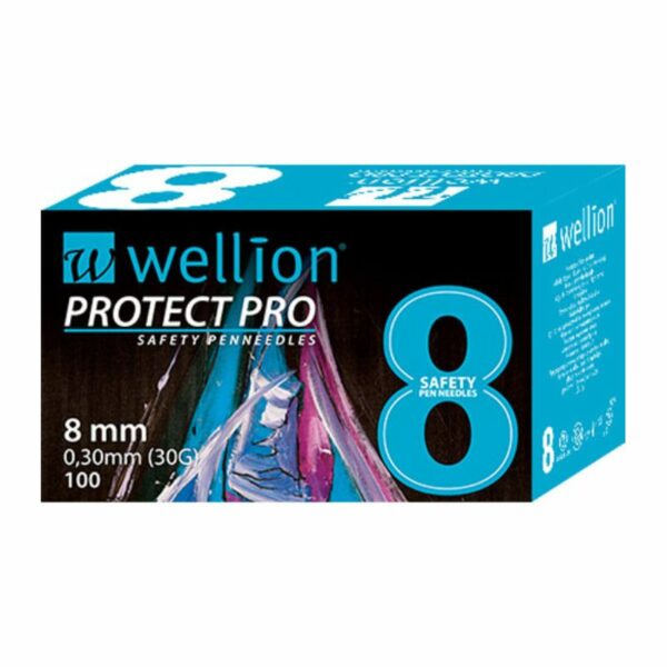 Wellion PROTECT PRO 8 - sigurnosne igle za inzulinske penove