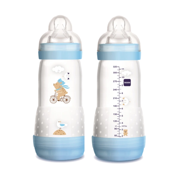 Mam bočica za bebe Easy Start Anti-colic, 320 ml plava