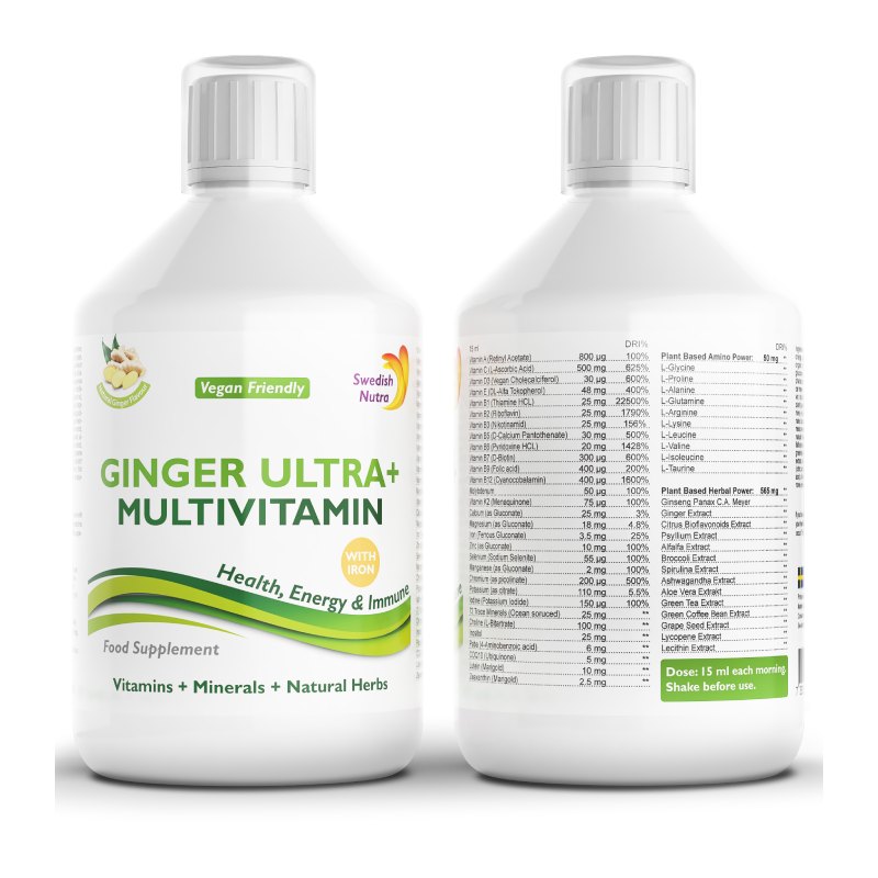 Swedish Nutra Ultra +Ginger Multivitamin