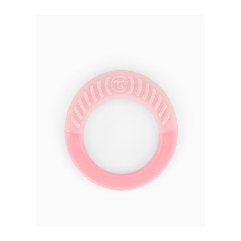 Twistshake prsten za grickanje 1+m pastel roza