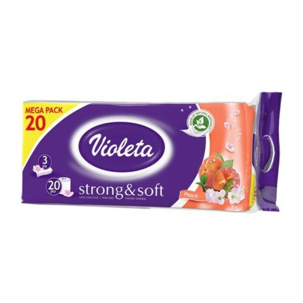 Violeta Toaletni papir 20 1 3sl Strong & soft breskva slika
