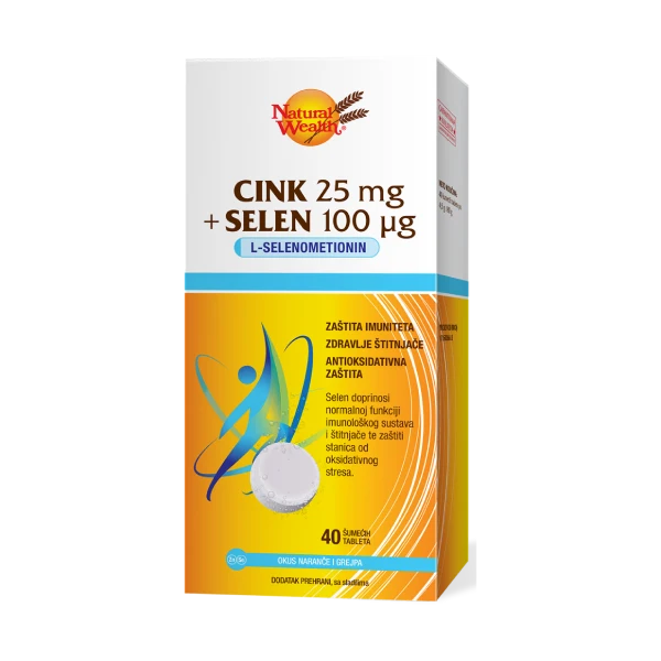 Natural Wealth Cink 25 mg + Selen 100 µg