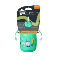 Tommee Tippee® superstar™ Training šalica sa silikonskom slamkom na izvlačenje - 300 ml zelena 2