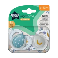 tommee tippee night time 6-18m pastel plava