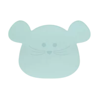 Lässig Silikonski podložak Little Chums Mouse plava