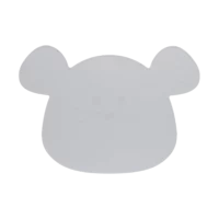Lässig Silikonski podložak Little Chums Mouse siva
