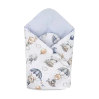 MimiNu jastuk dekica za novorođenče Balon plava
