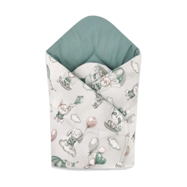 MimiNu jastuk dekica za novorođenče Balon zelena