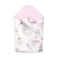 MimiNu jastuk dekica za novorođenče Slon i oblak roza