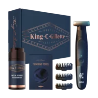Gillette King C. poklon paket bežični trimer, losion + ručnik 2