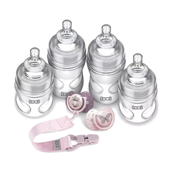 LOVI Set za novorođenče 11 proizvoda roza
