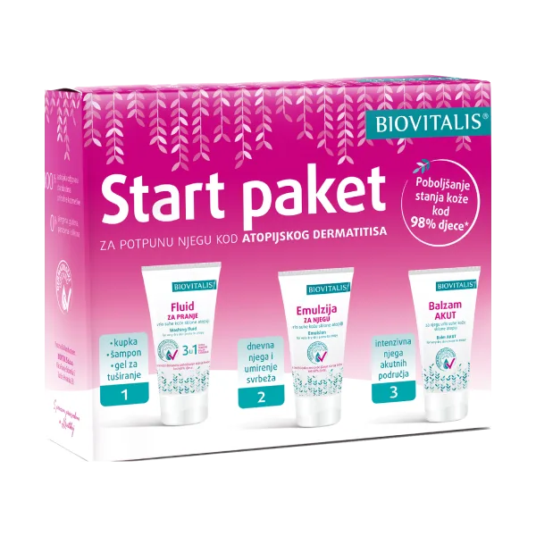 BIOVITALIS Start paket kod atopijskog dermatitisa