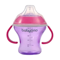 BabyOno neprolijevajuća čaša Natural 180 ml ljubičasta