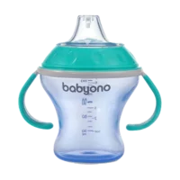 BabyOno neprolijevajuća čaša Natural 180 ml tirkizna