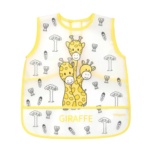 BabyOno podbradak košuljica 12+ mjeseci žirafe žuta