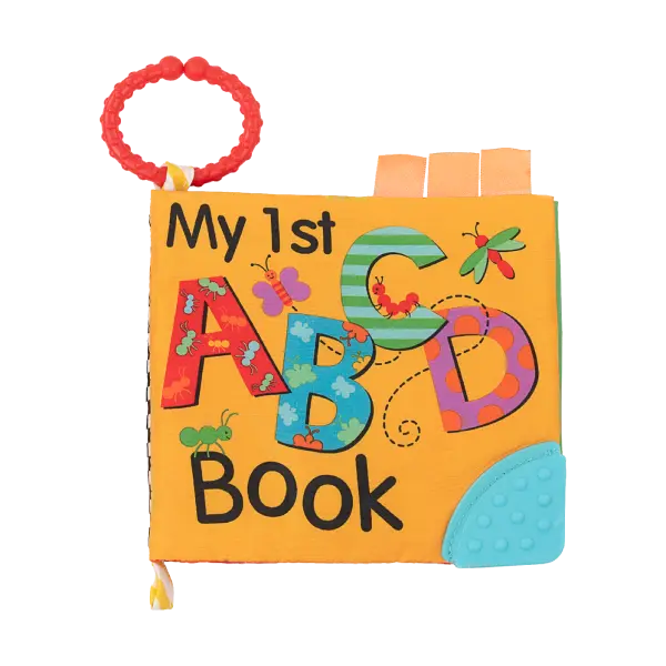 Kikka Boo edukativna platnena knjiga sa grickalicom ABC