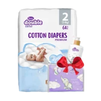 Violeta Air Dry pelene Mini Premium Cotton, 3-6 kg, 64 kom poklon