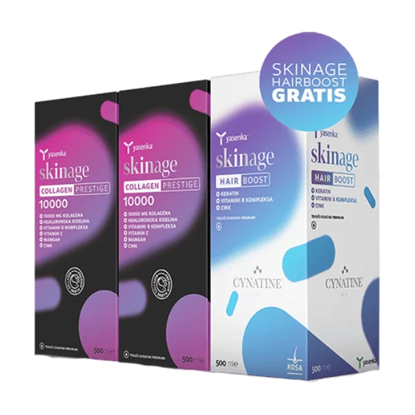 Yasenka Skinage Collagen Prestige 2x + Skinage Hairboost Gratis