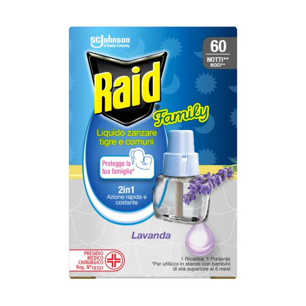 Raid® Family tekućina za električni aparatić miris lavande 60 noći