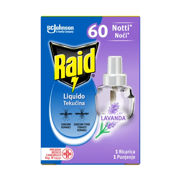Raid® tekućina za električni aparatić miris lavande 60 noći