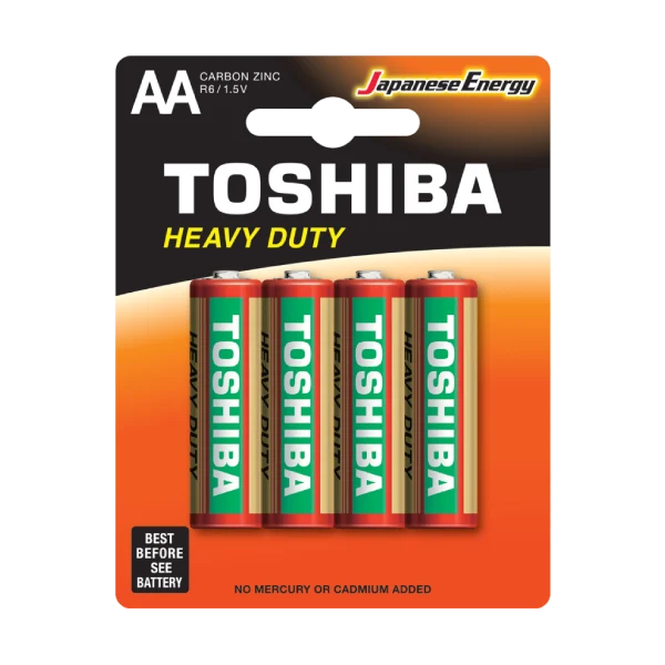 Toshiba Heavy Duty cink baterije R6 AA 41