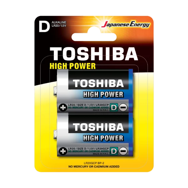 Toshiba Hight Power alkalne baterije LR20 D 21