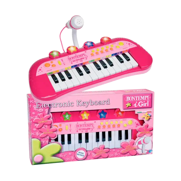 Bontempi dječja klavijatura sa mikrofonom roza