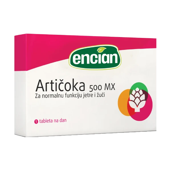 Encian Artičoka 500mx tablete