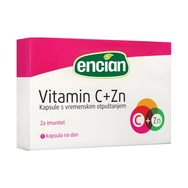 Encian Vitamin C + Zn 30 kapsula